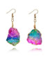 Fashion Multi-color Color Matching Decorated Earrings