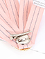 Fashion Pink Flamingo Shape Decorated Bowknot Brooch