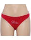 Fashion Red Letter Pattern Decorated Briefs
