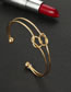 Fashion Gold Color Knot Shape Design Pure Color Bracelet(3pcs)