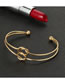 Fashion Gold Color Knot Shape Design Pure Color Bracelet(3pcs)
