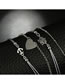 Fashion Silver Color Heart Shape Decorated Bracelet(4pcs)