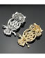 Fashion Gold Color+pink Owl Shape Decorated Brooch