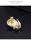 Fashion Gold Color+black Snails Shape Decorated Brooch