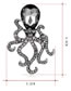 Fashion White Octopus Shape Decorated Brooch