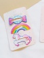 Elegant Multi-color Rainbow Shape Design Hair Clip