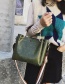 Fashion Green Pure Color Decorated Bag(2pcs)