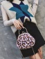 Fashion Blue Leopard Pattern Decorated Bag