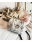 Fashion Gray Pearl Decorated Handbag