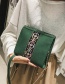 Fashion Green Flower Pattern Decorated Bag