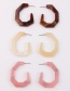 Fashion Brown Irregular Shape Decorated Earrings