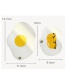 Fashion White Poached Egg Shape Decorated Purse