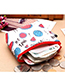 Fashion White+red Strawberry Pattern Decorated Coin Purse