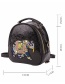 Fashion Silver Color Elephant Pattern Decorated Backpack