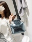 Fashion Blue Letter Pattern Decorated Shoulder Bag (2 Pcs )