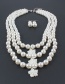 Fashion White Star Shape Decorated Jewelry Set