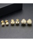 Fashion Gold Color Pure Color Decorated Earrings (8mm)
