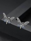 Fashion Gun Black Butterfly Shape Decorated Earrings