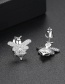 Fashion Silver Color Bee Shape Decorated Earrings
