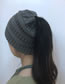 Fashion Black Stripe Pattern Decorated Hat