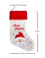 Fashion Red+white Snowman Pattern Decorated Christmas Sock