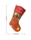 Fashion Khaki Snowman Pattern Decorated Christmas Sock