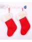Fashion Red Snowflake Pattern Decorated Christmas Sock