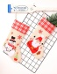 Fashion Red+beige Santa Claus Pattern Decorated Christmas Sock
