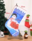 Fashion Khaki Santa Claus Pattern Decorated Christmas Sock
