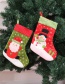 Fashion Red Snowman Pattern Decorated Christmas Sock
