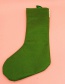 Fashion Green Snowman Pattern Decorated Christmas Sock