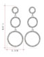 Fashion Silver Color Round Shape Decorated Earrings