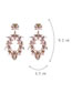 Fashion Pink Geometric Shape Decorated Earrings