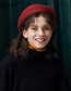 Fashion Gary Pure Color Decorated Berets