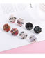 Fashion Red+black Round Shape Decorated Earrings