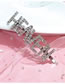 Fashion Silver Color Letter Shape Decorated Hair Clip