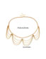 Simple Gold Color Pure Color Decorated Body Chain