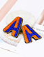 Fashion Orange+blue Letter S Shape Decorated Shoes Accessories
