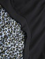 Fashion Black Leopard Pattern Decorated Dress