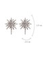 Fashion Silver Color Diamond Decorated Earrings
