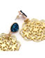 Fashion Blue Hollow Out Design Pure Color Earrings