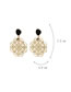 Fashion Gray Hollow Out Design Pure Color Earrings