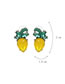 Fashion Yellow Diamond Decorated Earrings