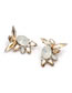 Fashion Gray Diamond Decorated Earrings