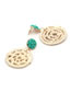 Fashion Green Bead Decorated Earrings