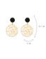 Fashion Yellow Bead Decorated Earrings