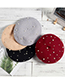 Fashion Coffee Pearl Decorated Pure Color Berets