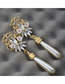 Fashion Gold Color Pearl&diamond Decorated Earrings