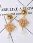 Fashion Gold Color Bee Shape Decorated Earrings