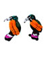 Fashion Multi-color Bird Shape Decorated Earrings